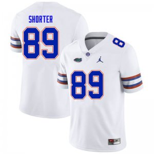 Men's Florida Gators #89 Justin Shorter NCAA Nike White Authentic Stitched College Football Jersey XAG3262MM